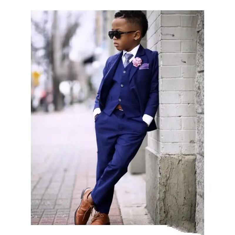 Boy Wedding Suits Two Button Notched 