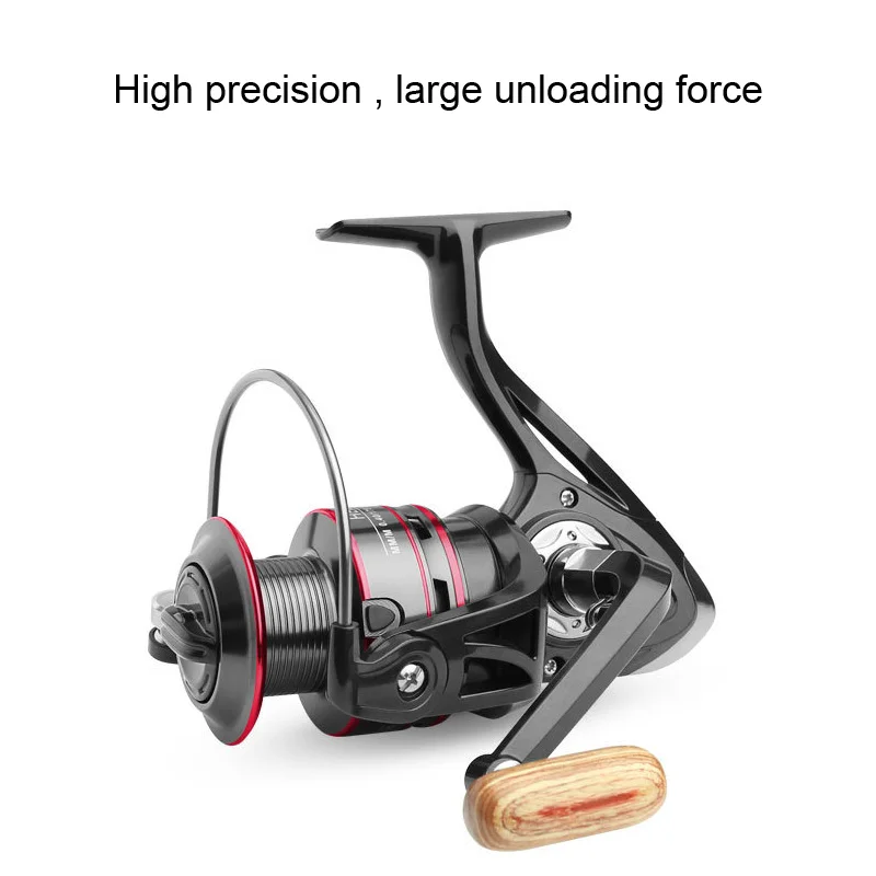 Fishing Reel 8KG Pike Black Red Spinning reel Handle Line Spool Saltwater Fishing Accessories Fishing Reel 8KG Pike Black Red Spinning reel Handle Line Spool Saltwater Fishing Accessories