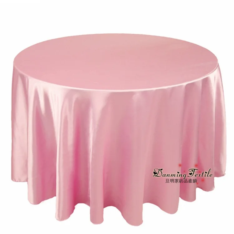 Manufacturers Direct Selling European Style Satin Table Cloth Hotel Wedding Banquet Decoration Table Cloth Satin Silk Fabrics Sq