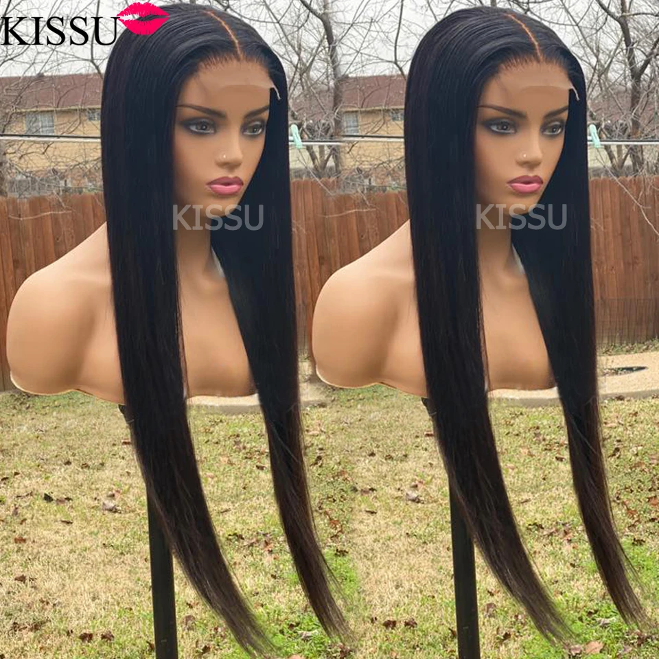 Photo Product Wholesale 4x4 Closure Wig Straight Lace Frontal Wig Brazilian Pre Plucked Bone Straight Lace Front Human Hair Wigs For Women