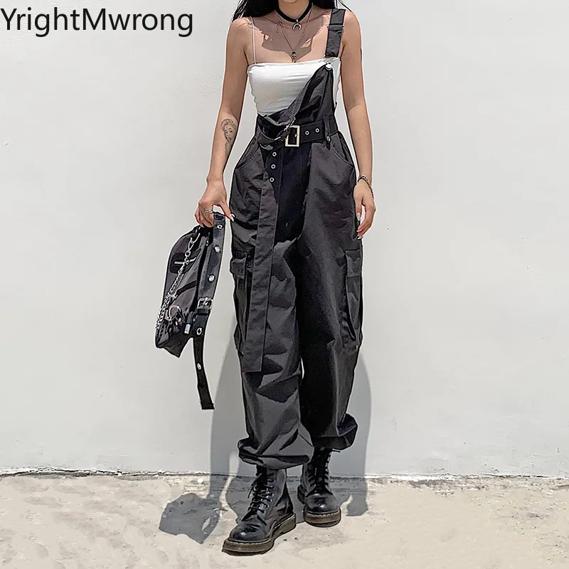 Side Cargo Pocket Techwear High Waist 
