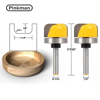 

Pinkman 1-1/8" Diameter Bowl & Tray Router Bit - 8mm" Shank Woodworking Mill Woodworking Tools Sanding Mill Wood Cutting Cutter