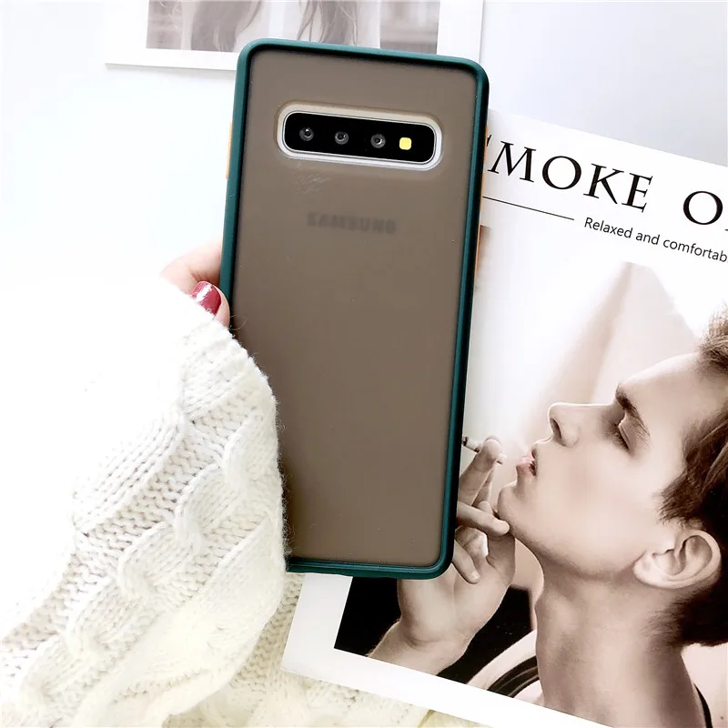 Atrovirens Чехол для мобильного телефона с эффектом потертости, подходит для samsung Galaxy S10, Note10, A10S, A20, M30S, A50, A30, чехол для телефона с геометрическим узором, классный чехол - Цвет: Atrovirens