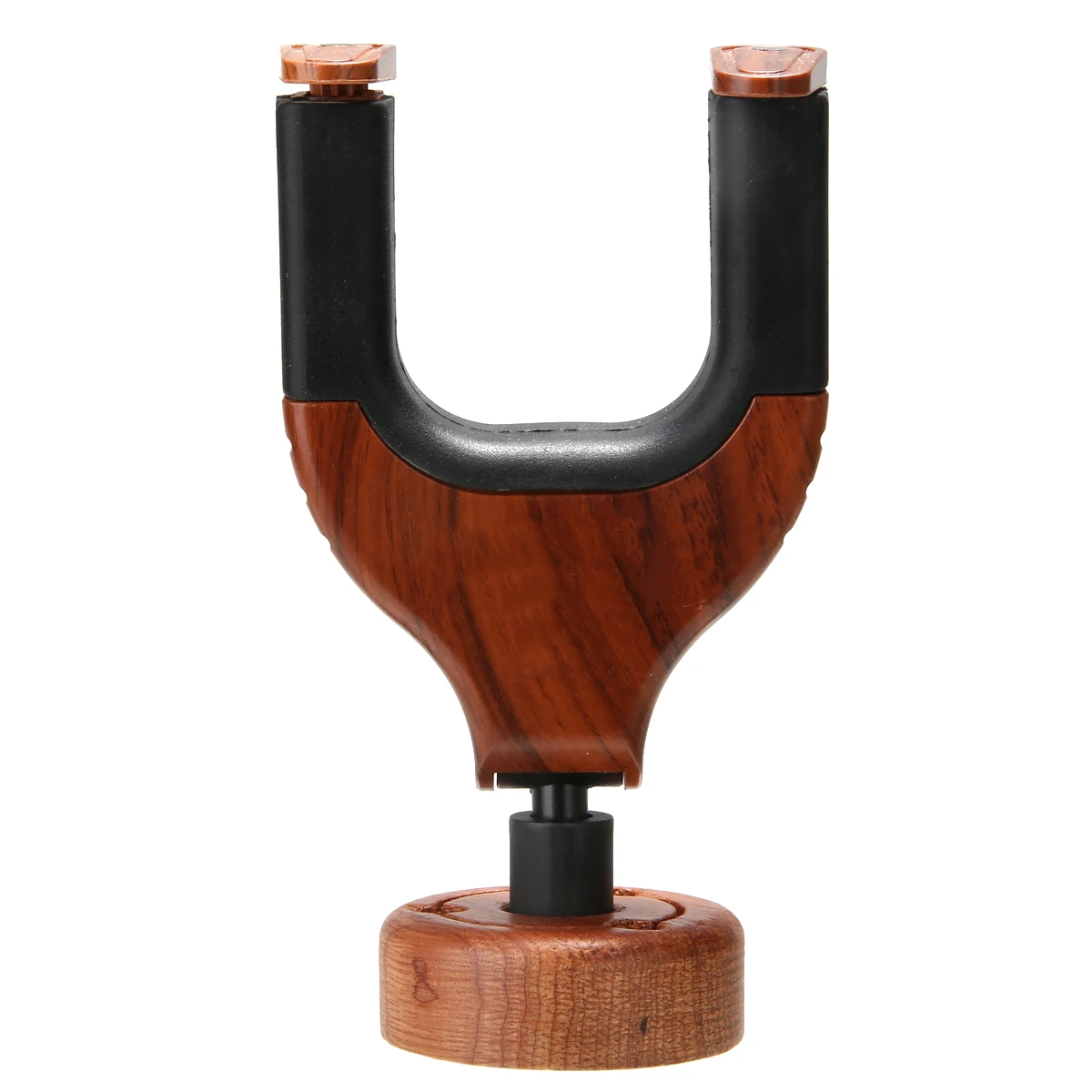 Practical Guitar Wall Mount Auto Lock Guitar Wall Hanger Hard Wood Base in Guitar Shape Guitar Hooks
