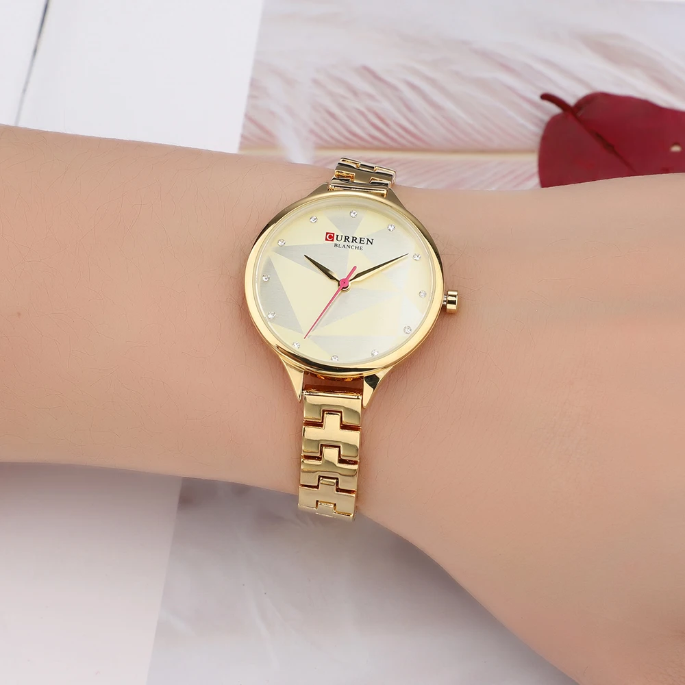 CURREN Gold Watch Women Watches Ladies Creative Steel Women's Bracelet Watches Female Clock Relogio Feminino Montre Femme 2019 drop shipping (25)