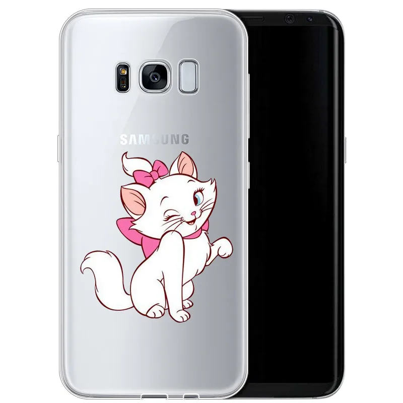 Мультфильм AristoCats Marie кошки мягкий чехол из ТПУ с принтом "для samsung 2017A5 S7EDGE S6 S7 S9 S8PIUS 2018A8 A6 A8PIUS NOTE8 NOTE9cover - Цвет: TPU