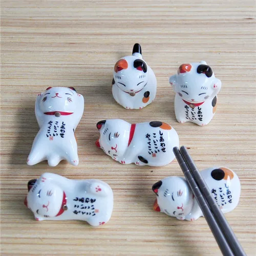 Держатель для палочек Lucky cat японские керамические палочки еды милые Cat дома
