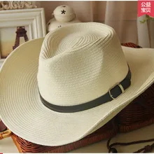Для мужчин Для женщин Солнцезащитная западная ковбойская шляпа Мода шляпа с широкими полями фетровая шляпа в стиле джаз шляпа для пляжная летняя Солнцезащитная пляжная шляпа AW7588