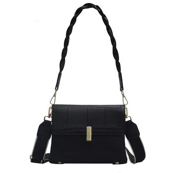 

Solid Stone Print Embossing Female Crossbody Bag Twist Belt Handbag Exquisite Versatile Shoulder Bags for Women 2020
