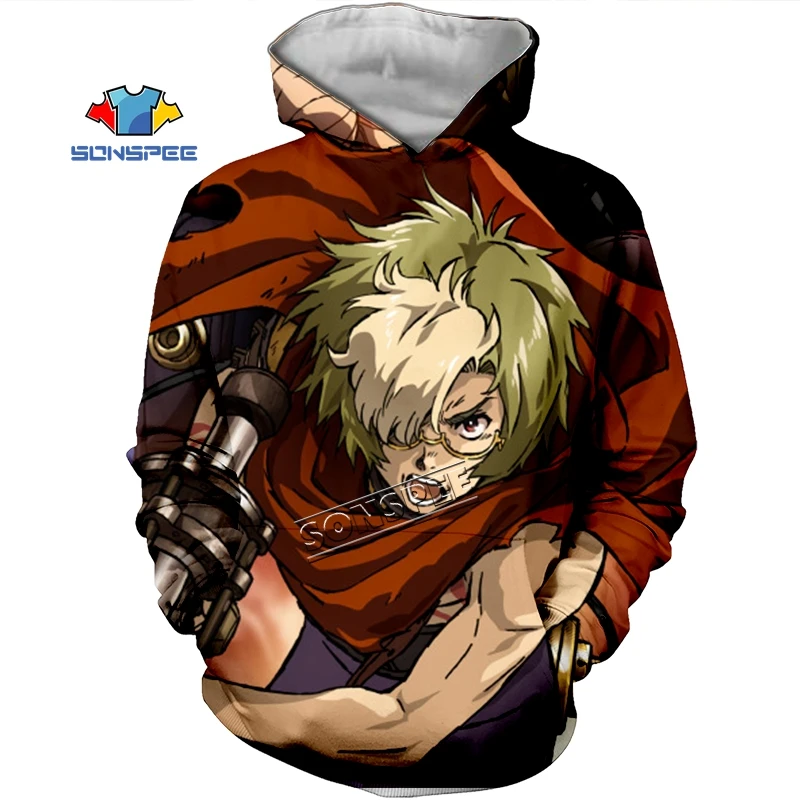 SONSPEE the Kabaneri of the Iron Fortress japan Anime 3D print Hoodie short sleeve Harajuku streetwear Pullover Fashion Hoodie - Цвет: 17