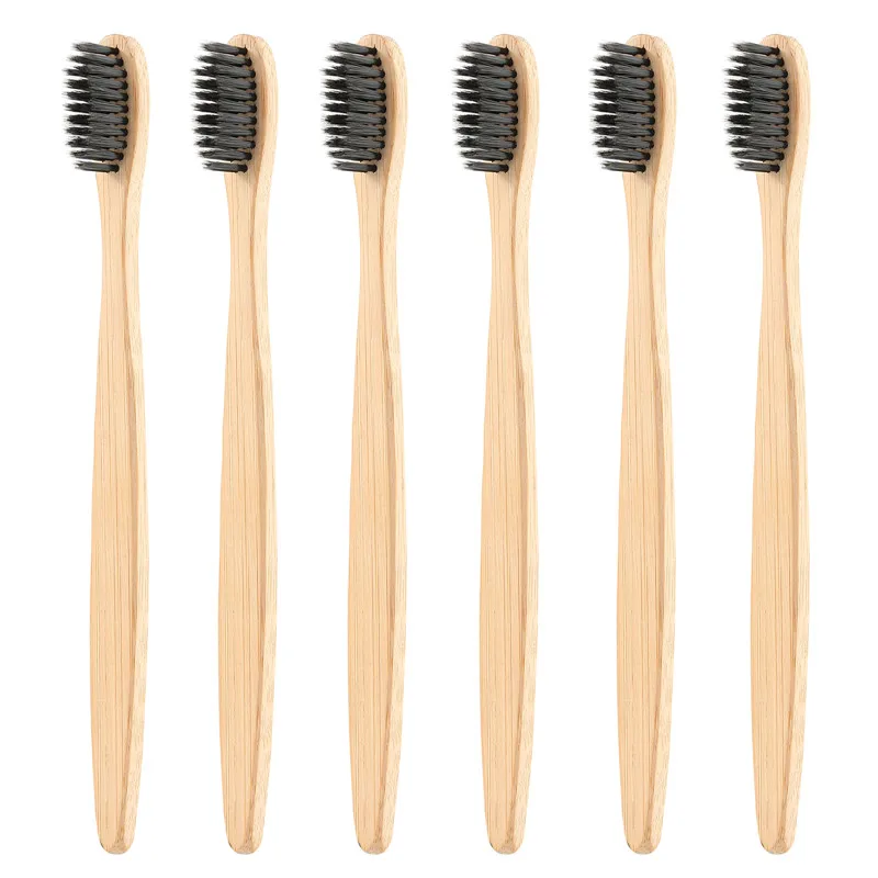 

Pure Natural Environmental Protection Natural Anti-bacterial Toothbrush Teeth Whitening Soft Green Bamboo Handle Soft Toothbrush