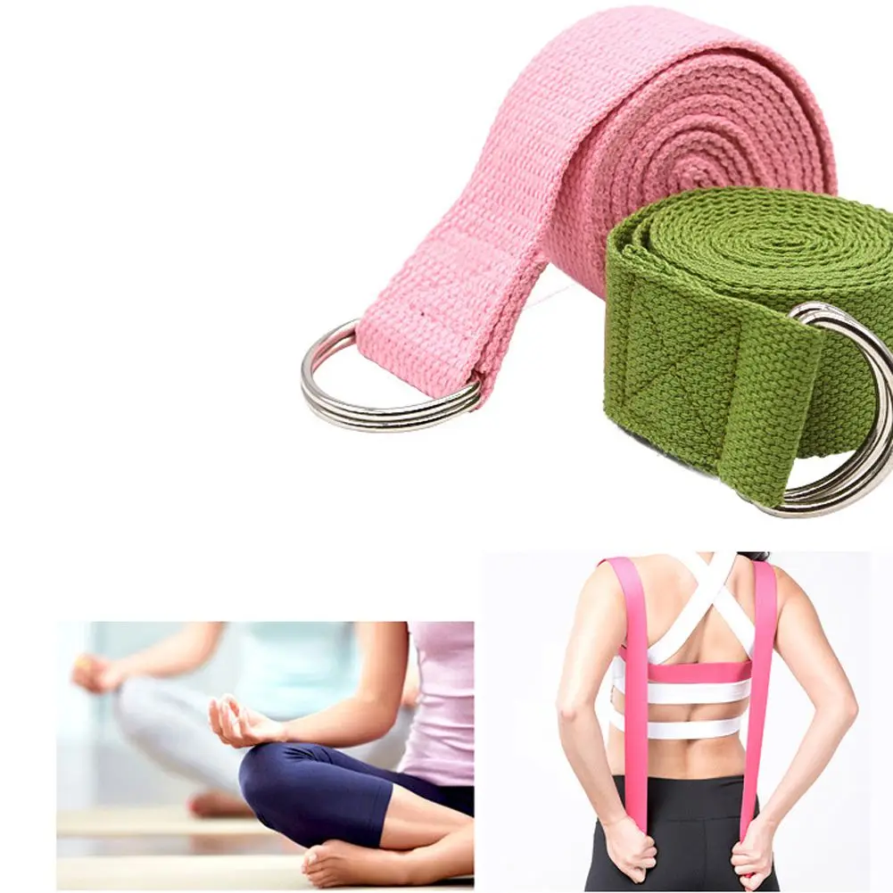 1 Pc High Quality Cotton Stretch Yoga Belt Home Exercise Washable Yoga Straps Pilate Practice Starter Stretching Tape 180*3.8cm