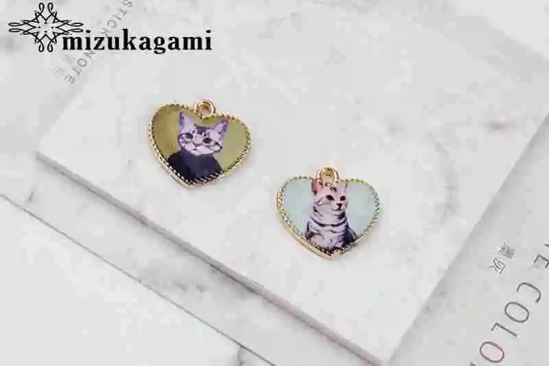 Мультфильм солнцезащитные очки Cat собака привлекательные подвески в виде сердечек 10 шт./лот для diy-декораций, изготовление, поиск ювелирных изделий Аксессуары