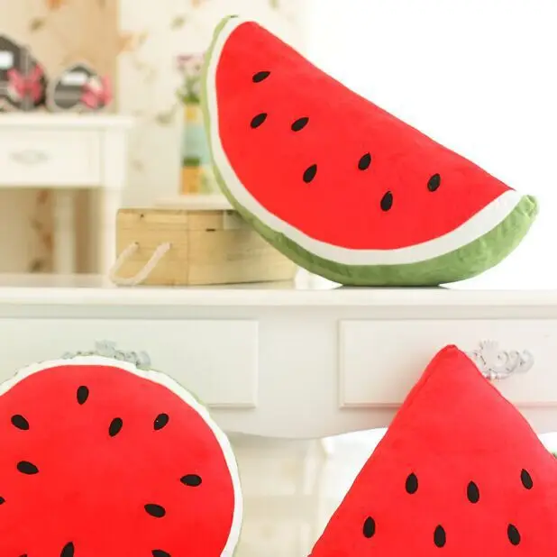 

Cartoon Fruit Plush Toy Watermelon Pillow Cushion Creative Home Lovely Soft Comfortable Pillow Birthday Christmas Gift
