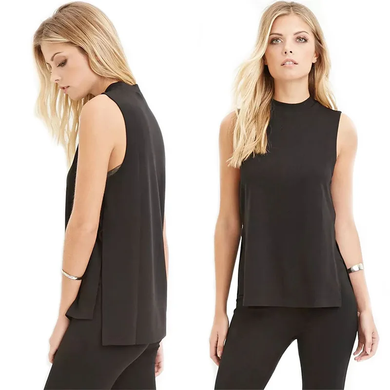 

Women's Furcal Lower Hem Solid Color Camisole 2020 Summer Style Sexy Fashion Loose