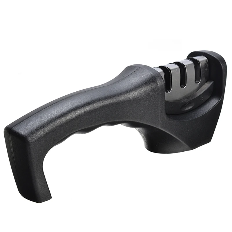 Portable Quick Blade Sharpening Handheld Three Stages Alloy Knife Sharpener Professional Kitchen Knives Cutter Accessories
