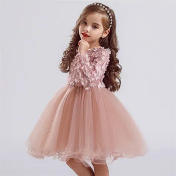 

Autumn Winter Girl Dress Kids Girl Long Sleeve Dress Lace Princess Party Child Dress Teenager School Daily Wear Children Vestido