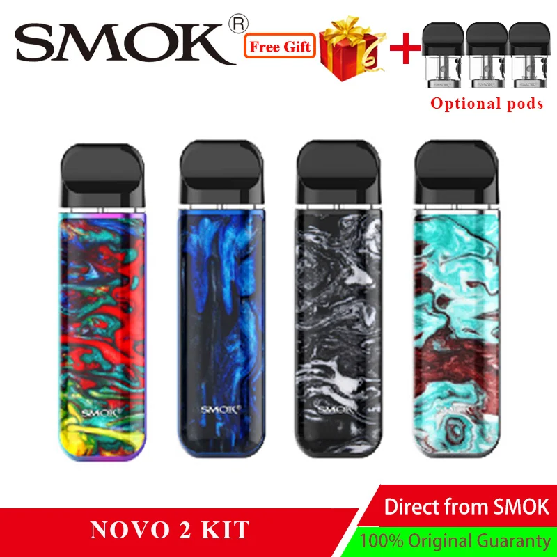 Pre-order Electronic cigarette Pod Vape SMOK novo 2 kit 2ml & 800mAh battery Vaporizer Vape Pod upgraded version vs novo/nord