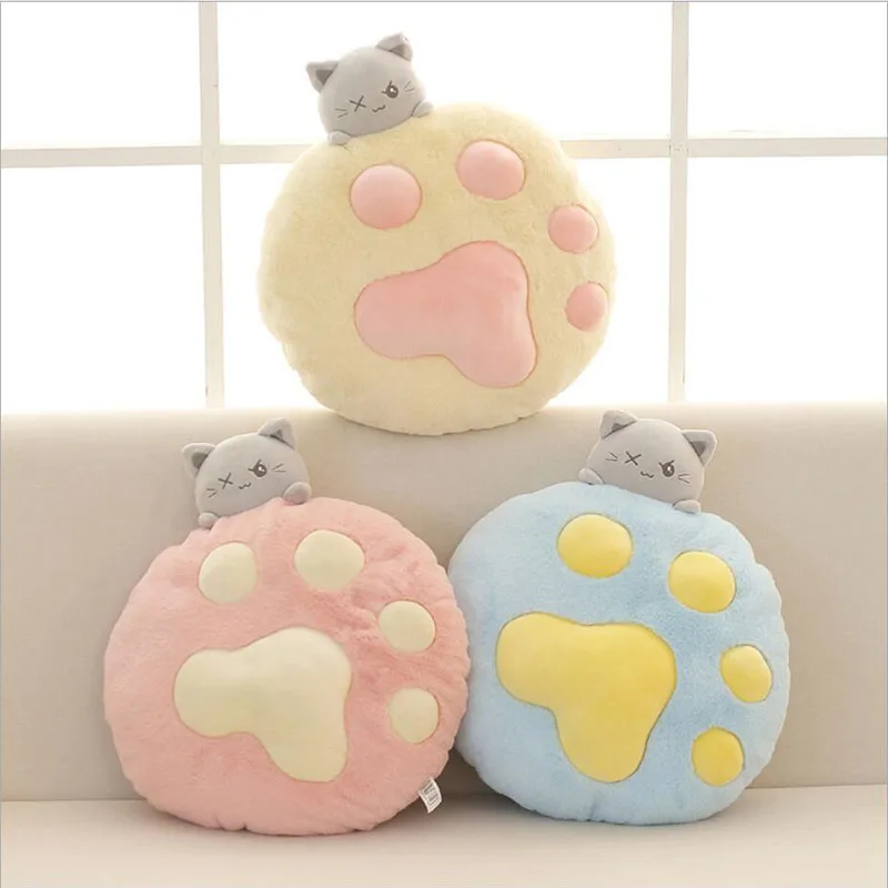 Милая подушка для кошки, Kawaii, подарок на день рождения, Кошачий коготь, плюшевая игрушка, кровать, украшение для дома, подушка для сна, мягкая кукла для девочек, фестиваль
