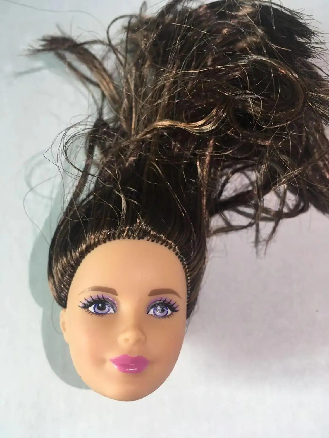 Редкая коллекция кукольных головок Asia Face Blady Lady Red Hair No Hair Heads аксессуары для куклы принцесса принц головок игрушка часть подарок для девочки - Цвет: closed lips