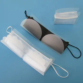 

1PCS Portable Mask Storage Clip Carry Moisture-Proof Transparent Mask Storage Box Temporary Folder Dustproof For Home Office