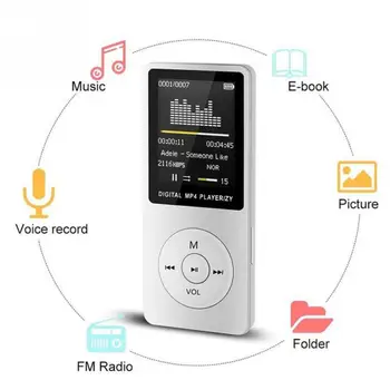 

1.8inch MP3 HIFI Music Player Portable Movie Media Digital Ebook With FM Radio USB 2.0 Interface