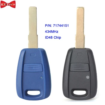 

KEYECU for Fiat Doblo Albea Palio Punto 2005 2006 2007 2008 Remote Key Fob P/N: 71744151 434MHz ID48 Chip
