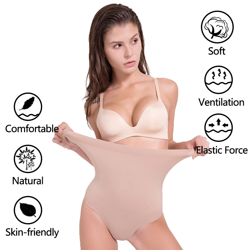 Для женщин Высокая талия Бесшовные трусы Postpartum Body Shaper прикладом животик Управление моделирующее белье Корректирующее утягивающее белье