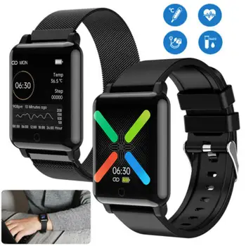 

2020 Bluetooth Smart Watch Body Temperature Heart Rate Blood Pressure Sport Bracelet Wristwatch for Samsung S20 S10 Note 10 9 8