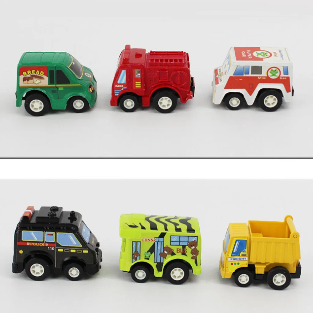6 шт. Hot Wheels Трек Набор Мини литой автомобиль игрушка для мальчиков базовый сплав коллекционные модели рождественские подарки