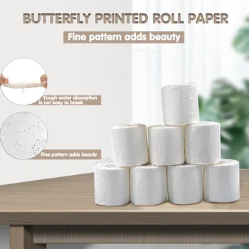 

Toilet Paper Hollow replacement roll paper print fun toilet paper sheet kitchen paper Papel Higienico туалетная бумага G1