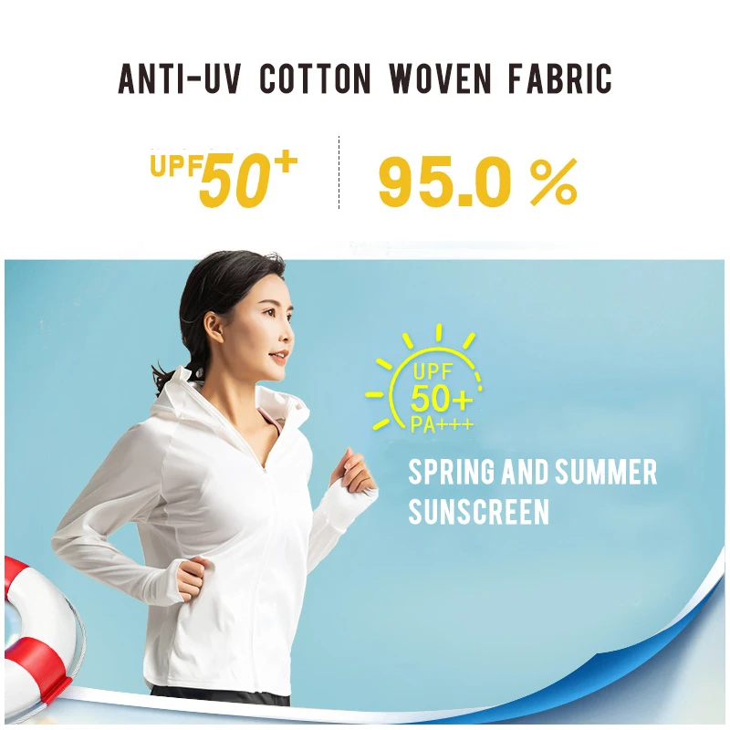 UPF 50+ Sun-Protection Hiking Jacket Women Anti-UV Beach Sweatshirt Breathable Outdoor Running Sportswear Fishing Clothing
