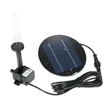 

9V 1.5W/2W/3W 180-200L/H Solar Panel Water Pump Solar Powered Brushless Pump Fountain Submersible Water Pump for Pond Garden