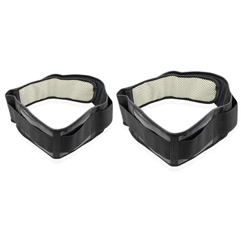 

2 Pair Adjustable Waist Tourmaline Self Heating Magnetic Therapy Back Waist Support Belt Lumbar Brace Massage Band Health Care,