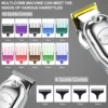 Hatteker Professional Hair Cutter Mans Hair Clipper Set Metal Electric Cordless Hair Trimmer for Barber LCD Display Hairdressing 4
