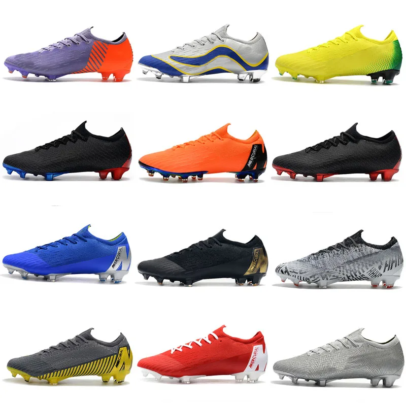 

New Mens Mercurial Fury XIII Elite FG Football Shoes Flexible 360 Superfly VI men women Soccer Cleats Boots