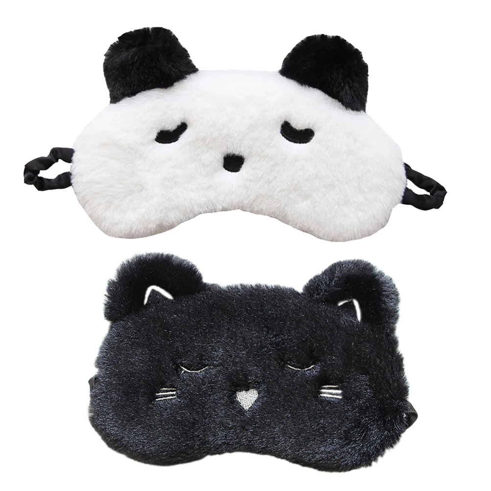 

2pcs Eye Mask Plush Lightweight Eye Mask Sleeping Eye Patch For Women Cover For Sleeping Safe