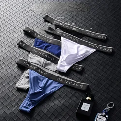 T-shaped Modal Men's Briefs Sexy U Convex Middle Waist Pants Head Shorts Shorts Fashion Men Sexy Under Wear  Underwear Men