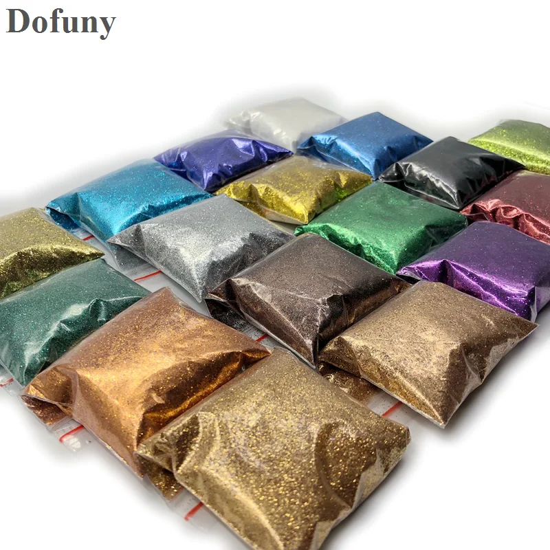 Holographic UV Gel Varnish Nail Tips Pigment Glitter Powder 20g For DIY Art Decoration