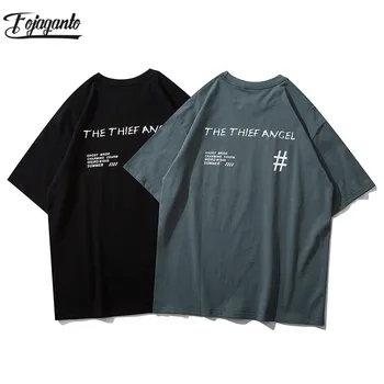 

FOJAGANTO Male Spoof Printed T Shirts Streetwear Men Hip Hop Casual Short Sleeve T Shirts Tops Male Fashion Skateboard Tees