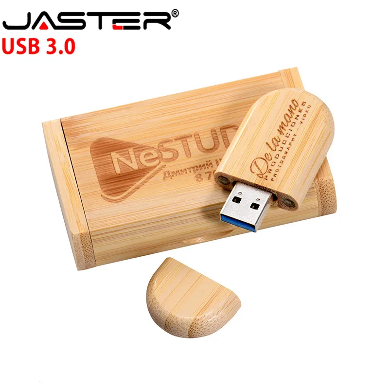 USB флеш накопитель JASTER деревянный с логотипом на заказ 32/64 ГБ 4/8/16 ГБ|USB