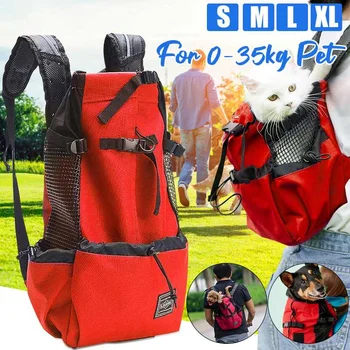 

Hot 4 sizes Pet Dog Cat Outdoor Travel Breathable Bag Dog Adjustment Backpack Safety Mesh Bag Dog Bicycle Shopping Supplies