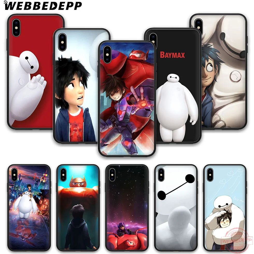 WEBBEDEPP Baymax i love you soft silicone phone case for iPhone 5 6 7 8 Plus X XS XR Max.11 11peo 11proMax |