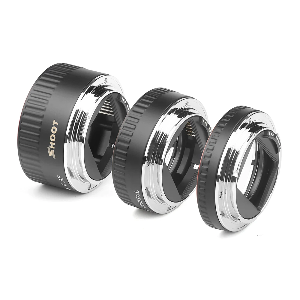 Красный металл ttl Автофокус Макро Удлинитель кольцо адаптер кольцо для Canon 600d 500d 80d EOS EF EF-S для Canon Аксессуары для камеры