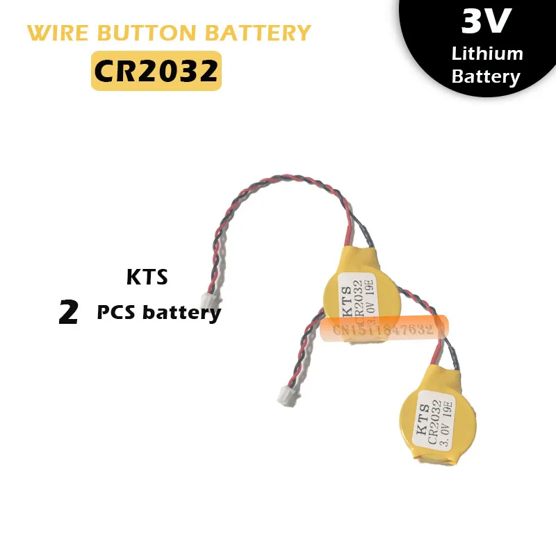 2 шт./лот оригинальная KTS CR2032 CR2032W 3 В литиевая батарея компьютерная батарейка для материнской платы Сделано в Японии