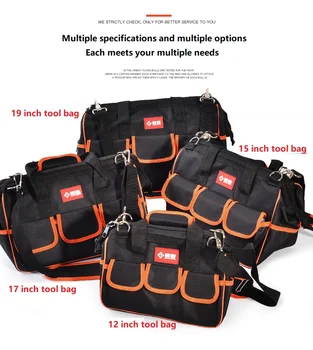 

Electrician Tool Bag Canvas Wear-resistant Bag Portable Carpentry Multi-Function Maintenance Installation Shoulder Bag