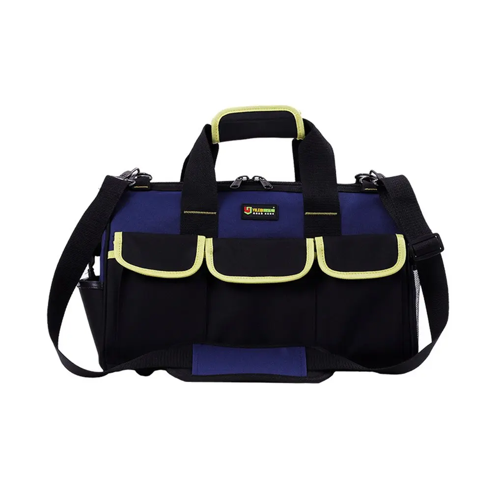 

14/16/20 inch Large Capacity Tool Bag Waterproof Electrician Bag Plastic Bottom Men's Oblique Bag Tool Handbag