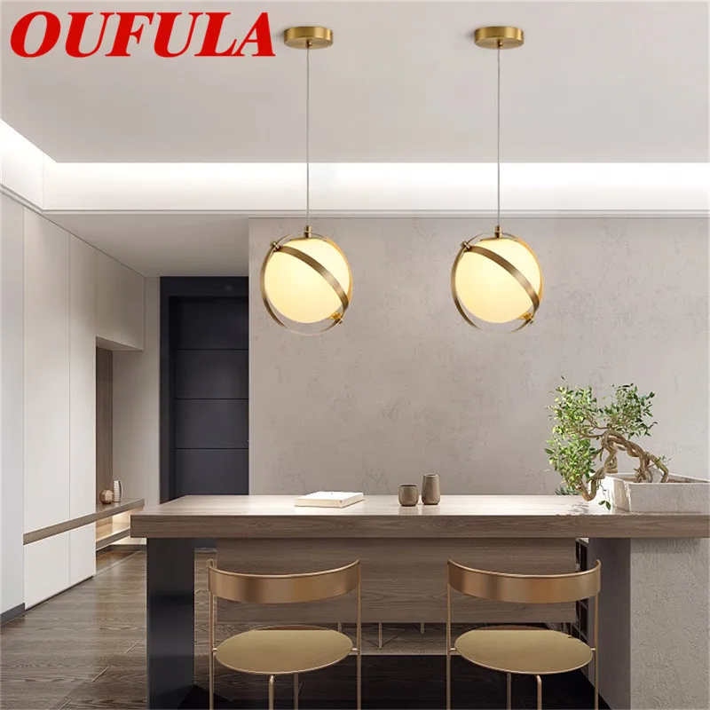 

BROTHER Modern Pendant Lights Copper Fixture Contemporary Home Creative Decoration Suitable For Dining Room Restaurant