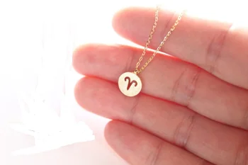 

Ariel Aries Necklace Signs 12 Star Zodiac Constellation Necklace Horoscope Astrology Disc Necklace Galaxy Necklaces