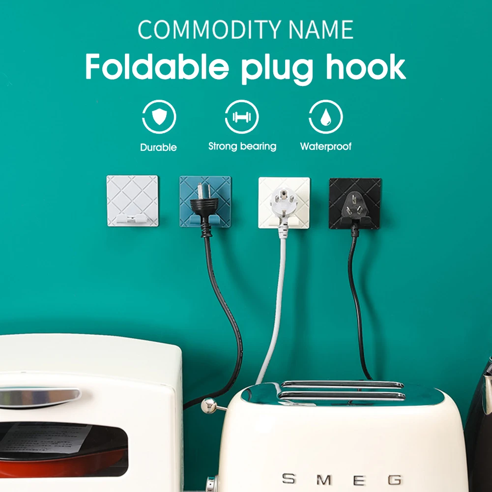 Foldable Plastic Power Plug Hook